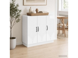 Vidaxl Buffet Branco Brilhante 89 X 34,5 X 77 Cm Derivados De Madeira