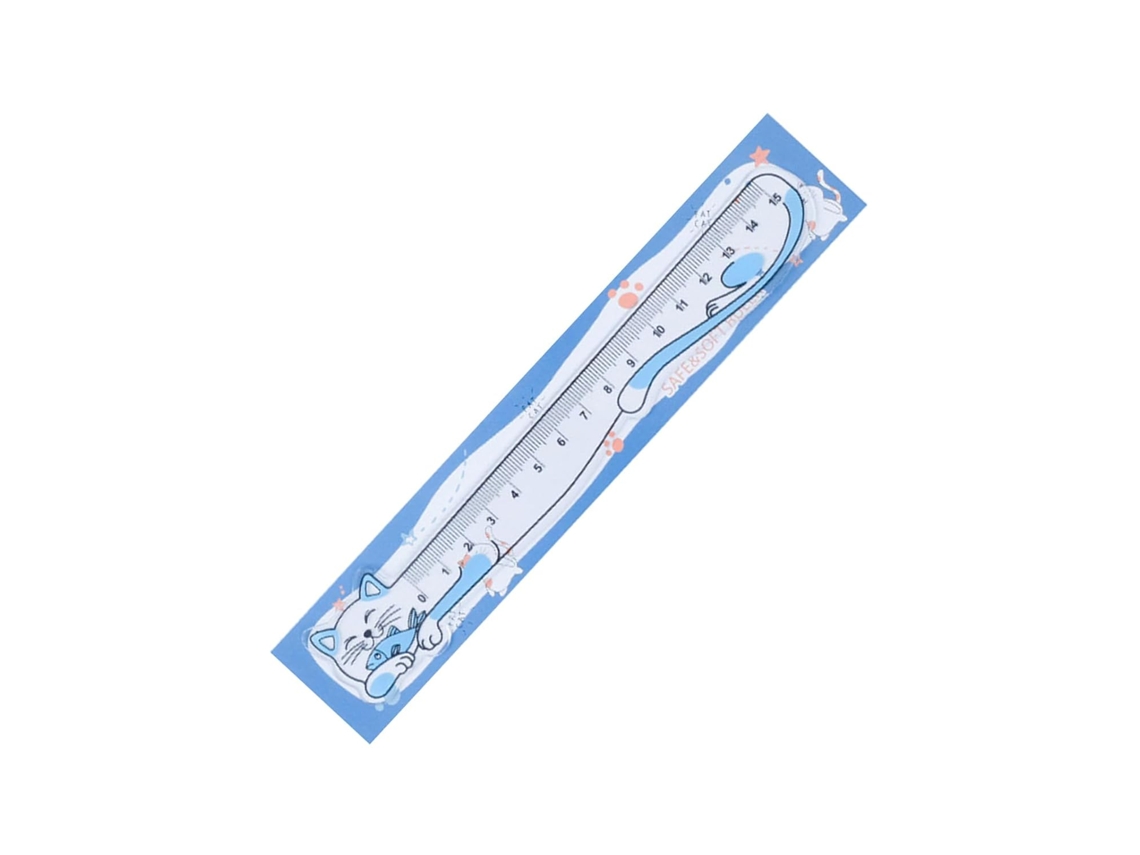 Régua De 15 Cm Com Escala Transparente, Ferramenta Medição, Lindas