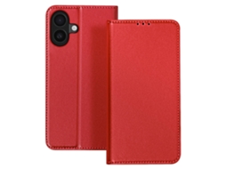 Avizar Capa De Couro Para Iphone 17 Com Porta Cartões E Aba Magnética Vermelho