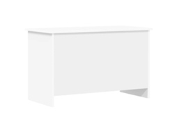 Vidaxl Baú De Armazenamento Com Armazenamento Branco 80 X 40 X 50 Cm