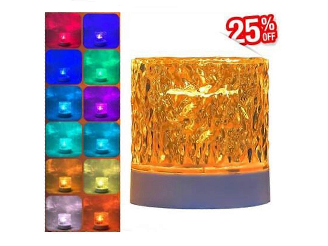 Luminária de Mesa Moderna com Ondas na Água e Projeção Dinâmica, Ideal para Presentear no Quarto BRILVIBERA