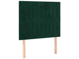 Cabeceira Verde Escuro 90x5x118/128 Cm Veludo MAISON EXCLUSIVE