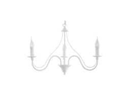 Candeeiro suspendida minerwa 3 branco e14