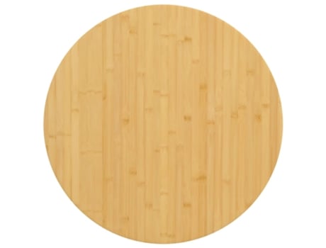 Tampo de Mesa Ø70X2,5 Cm Bambu VIDAXL