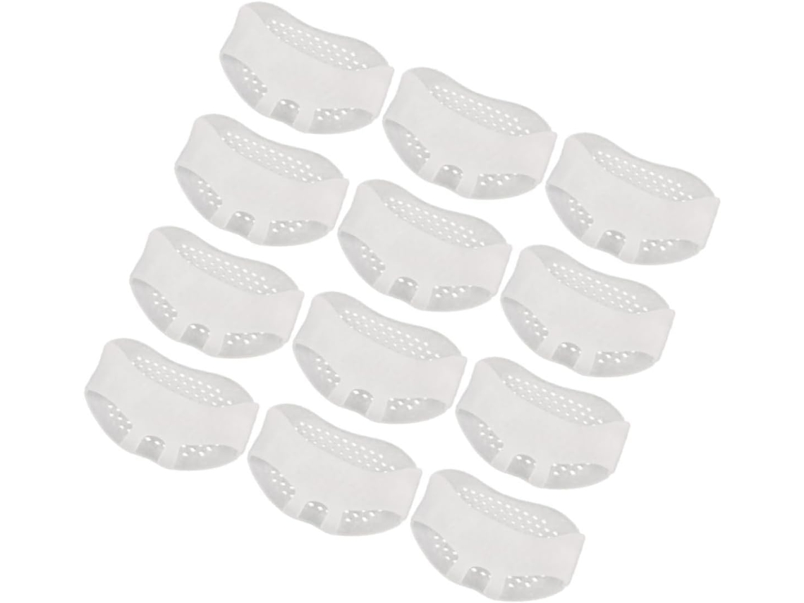 Almofadas Metatarsais De Silicone Cor Clara, Pacote Com 12 Unidades