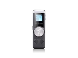 Gravador Digital De Ditafone De 16gb, Gravador De Voz Ditafone Recarregável Para Conferência / Reunião / Aula Yizhood (preto)