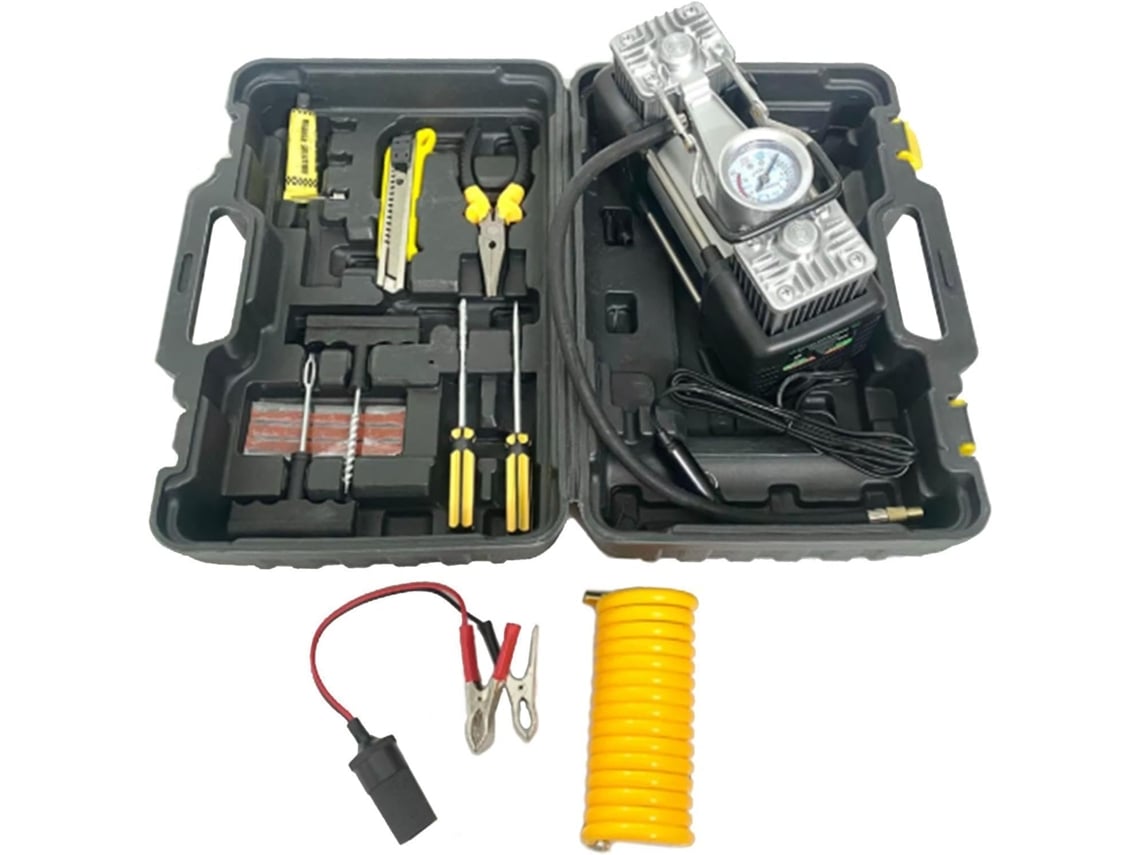 Kit De Compressor De Ar Portátil, Kit De Inflação De Compressor De Ar De 12v