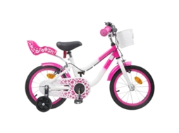 Vidaxl Bicicleta Infantil 12 Polegadas Para 2-4 Anos Rosa