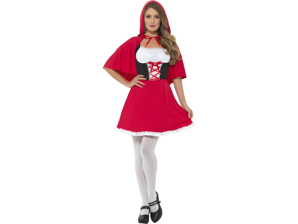 Fantasia de Chapeuzinho Vermelho da Smiffys B085wy4s Nova 36 38 (tamanho P)