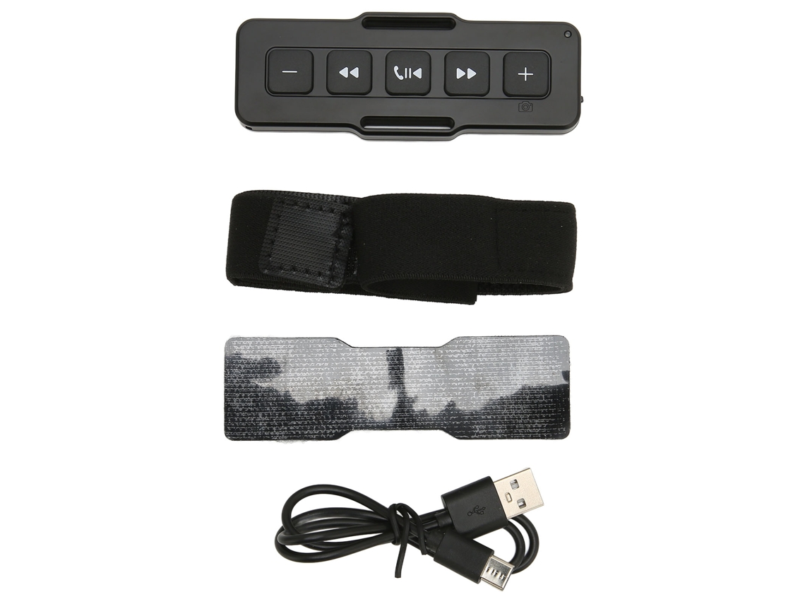 Controle Remoto Bluetooth 5.0 Vestível Ipx4 À Prova D'água Para Smartphones Com Botões Grandes E Bateria Longa