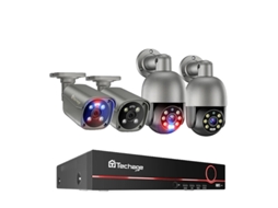 Sistema de segurança CFTV, resolução 4K, áudio bidirecional, NVR de 8 canais, 4 câmeras, HDD OEM de 3 TB integrado