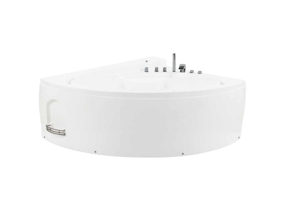 Banheira de hidromassagem elegante BELIANI Pelican de Acrílico Branco 165x206x73