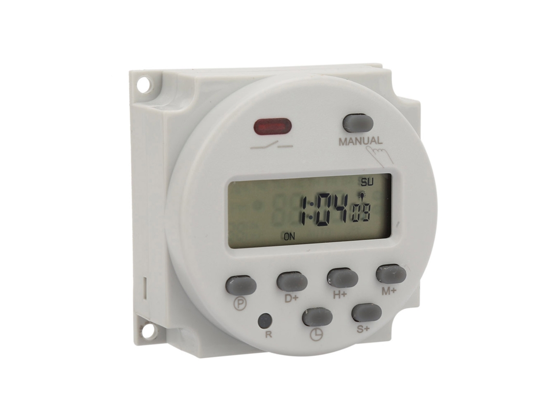 Temporizador Programável Digital 7 Dias 1s 168h 5va Ac