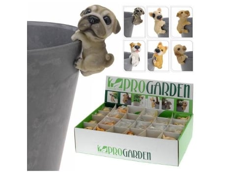 Perro decoracion maceta