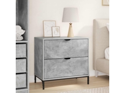Vidaxl Mesa-de-cabeceira Cinzento Cimento 63.5 X 36 X 61 Cm