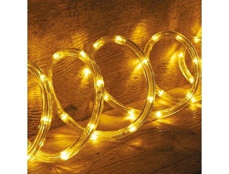 Guirlanda De Luz Não Especificada 24m Led Branco Quente Exterior 8 Funções Jja