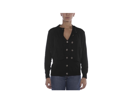 Cardigan de Mulher MANILAGRACE Algodão Preto (XL)