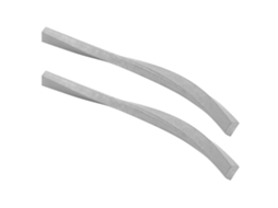 Laxiscreed Vara De Aço Liga Wolfram Com Espiral De 45° Para Usinagem, 2 Peças