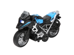 Mali modelo de Motocicleta 1:14 Liga com Luz e Música, Brinquedo de Tração Retrátil para Crianças