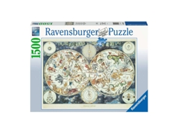 Puzzle Mapa Mundo e Bestas Fantásticas RAVENSBURGER (Idade Mínima: 12 - 1500 Peças)