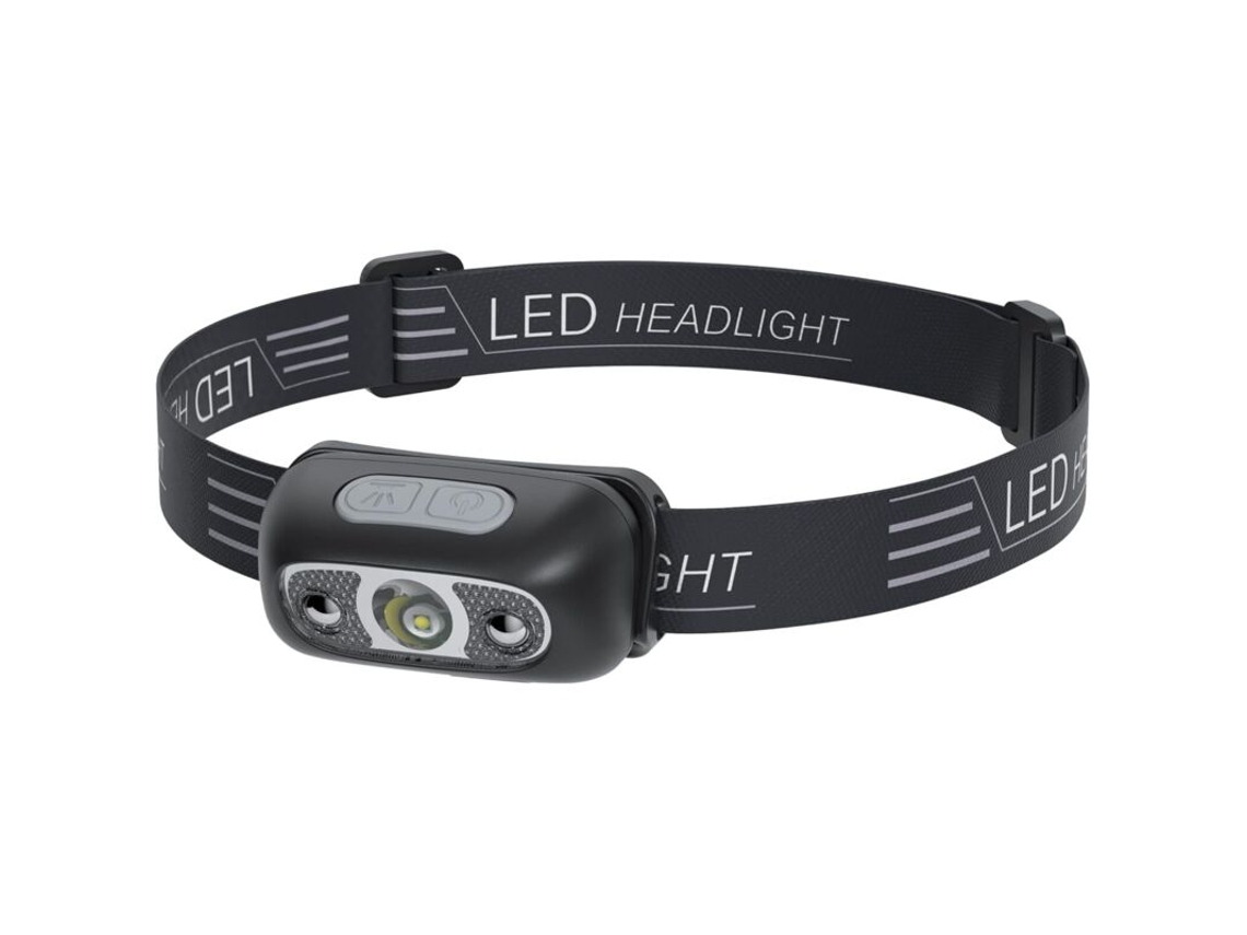 Lanterna de Cabeça BRILVIBERA Recarregável USB com Sensor LED