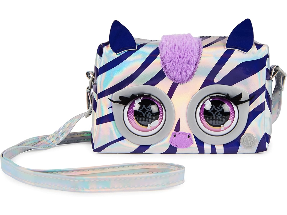 Bolsa de Ombro Brinquedo Purse Pets Metallic Mood Rebel Stripez, Brinquedo Interativo com Mais de 30 Sons e Reações, Brinquedo Infantil