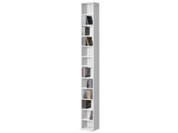 Prateleira Para Cd Tynset 12 Compartimentos 175 X 20 X 20 Cm Branco [EN.CASA]