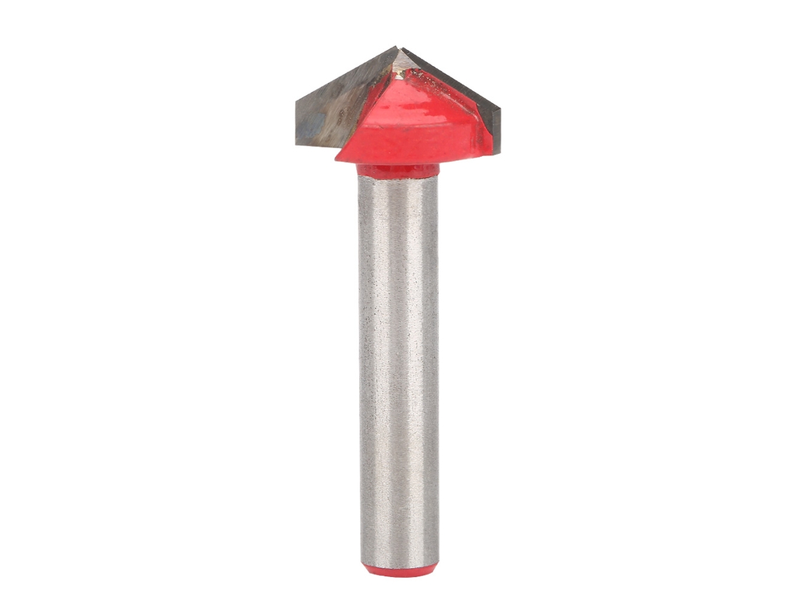 Fresa Cnc De Carpintaria Em Aço Tungstênio Para Ranhuramento Em V 6mm Eixo (120°6*16)