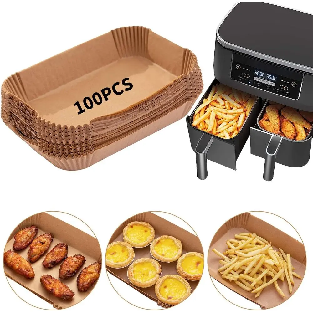 Forros De Papel Vegetal Descartável De Qualidade Alimentar (100 Unidades), 9 X 6 Polegadas, Adequados Para Os Modelos Dz201