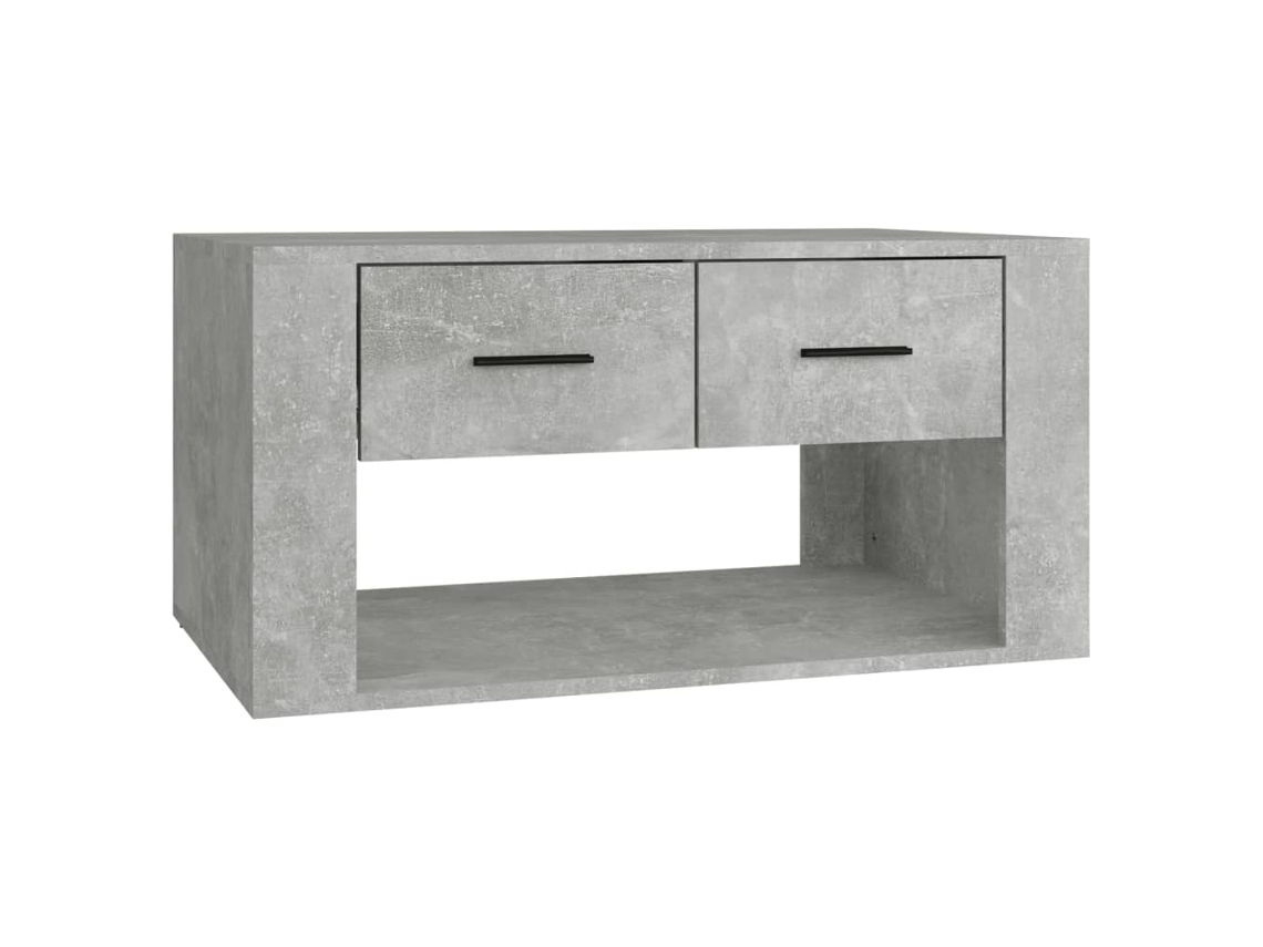 Mesa de Centro 80x50x40 cm Derivados Madeira Cinzento Cimento MAISON EXCLUSIVE