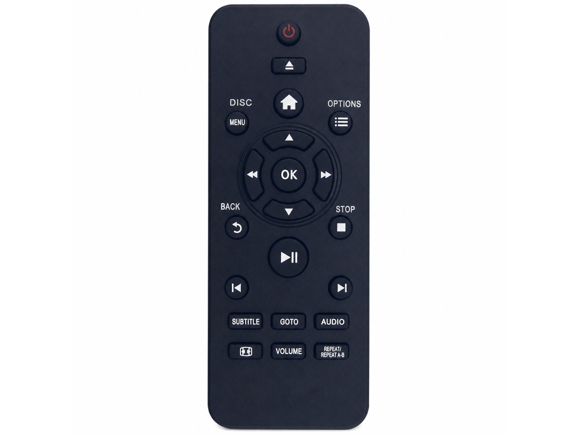 Comando À Distância Para Leitor Dvd Compatível Com Philips Rc-5721 Dvp2881 Dvp3600 Dvp3608 360005