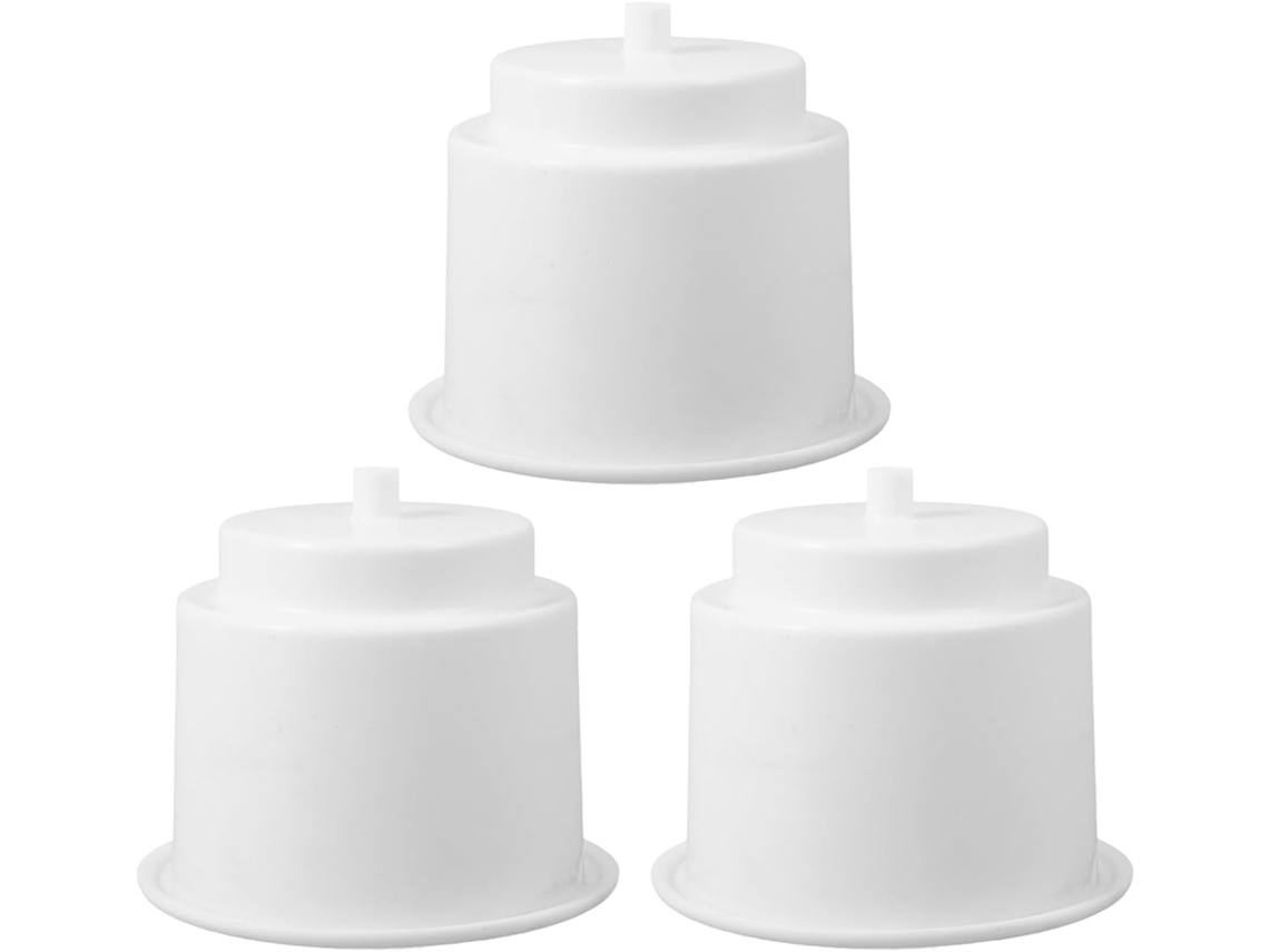 Conjunto De 3 Porta-copos Embutidos Em Nylon Branco Com Orifício De Drenagem, Compatíveis Com Barcos, Iates