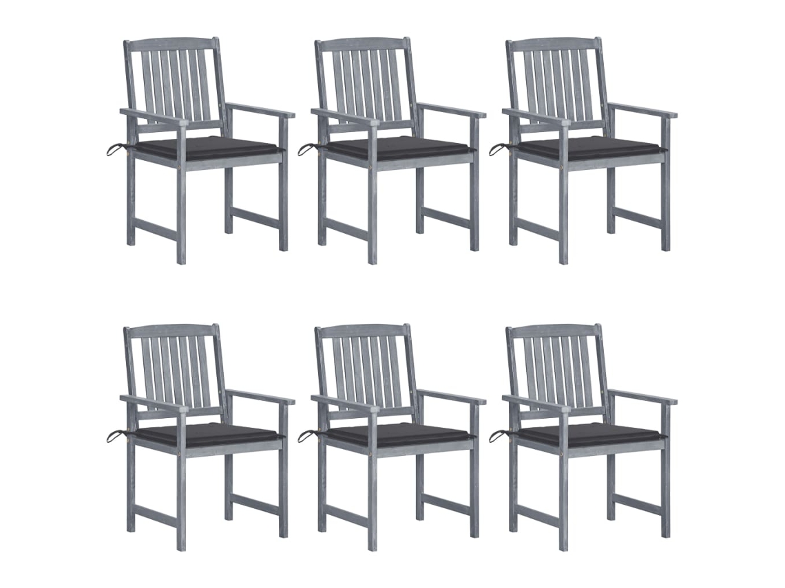 Garden Chair, Garden Chairs Vidaxl Cinzeto Madeira (n/a)