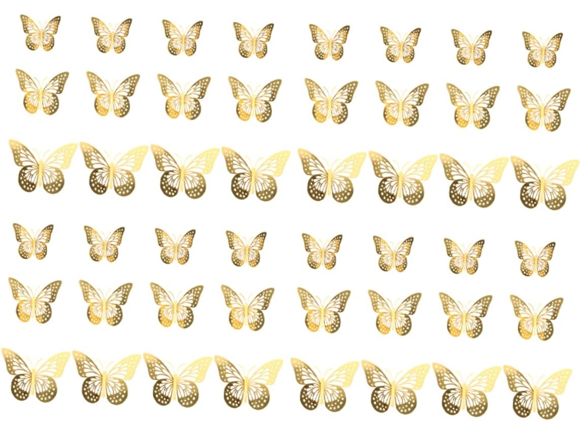 Conjunto De 48 Adesivos Decorativos Recortados Para Parede, Ideais Para Quarto De Menina.