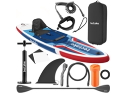 Tectake Prancha De Stand-up Paddle 2 Em 1, 320 Cm, Insuflável, Conjunto Completo, Vermelho/azul