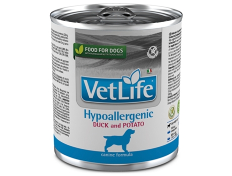 Alimento FARMINA Vet Life Hypoallergenic Cão Adulto - Pato e Batata - Húmido (Quantidade: 300 g)