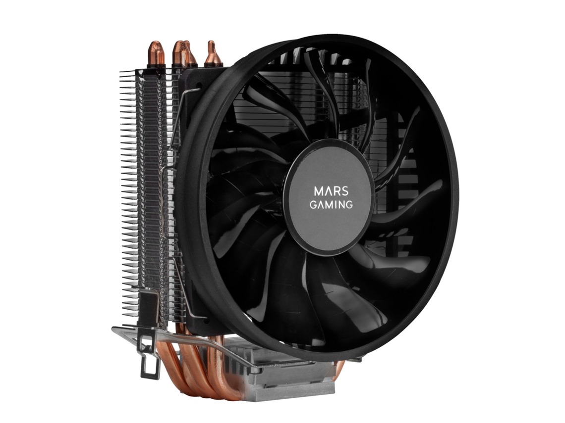 Dissipador CPU MARS GAMING MCPUBK  4 Heatpipes HCT TDP 160W PWM 11cm Ventoinha Preto