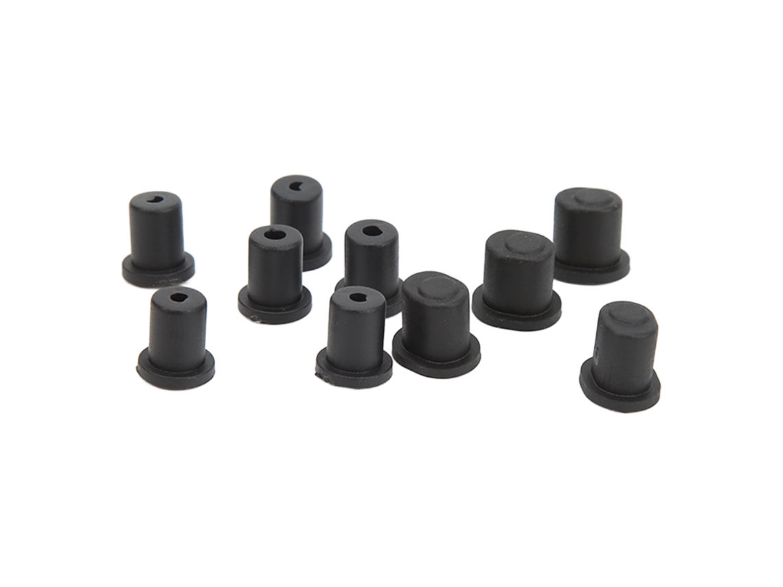 Mali 10pcs Ajustador de Bushing Rc Plástico Preto Resistente À Desgaste Peça de Reposição para Zd Racing 1/7 Ex 07