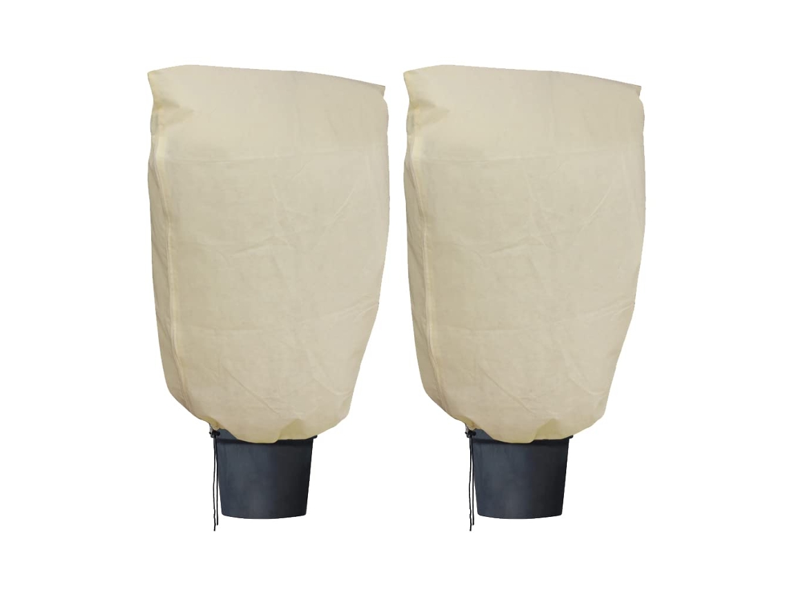 Capa De Proteção Para Plantas No Inverno, 2 Unidades 100 X 80 Cm, Ideal Para Proteção Contra Frio Btforus