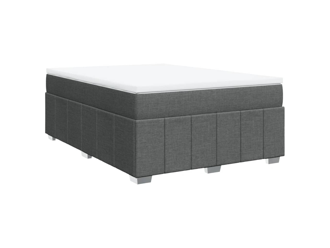 Box Spring Bed, Box Spring Beds Vidaxl Cinzeto Tecido (140 X 190 Cm)