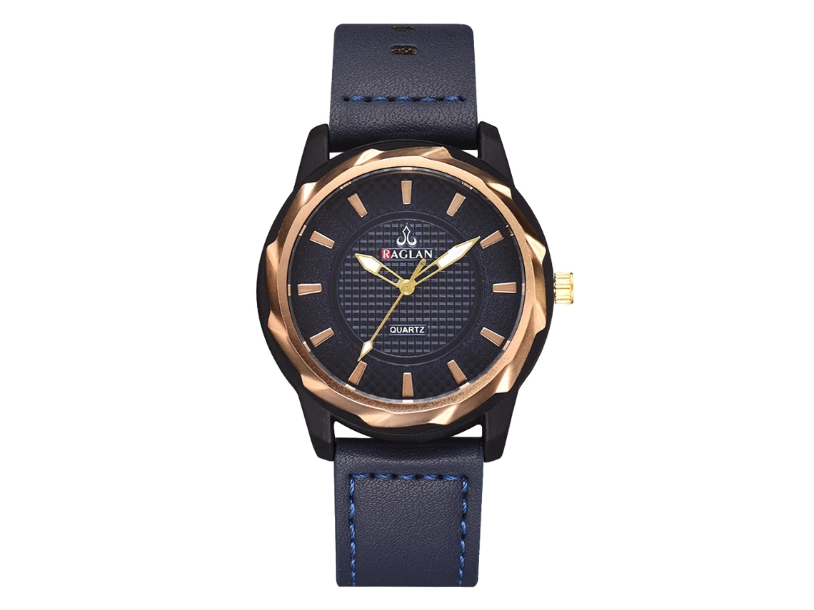 Reloj De Cuarzo Analógico Para Hombre Con Correa De Cuero Pu Regalo De Lujo