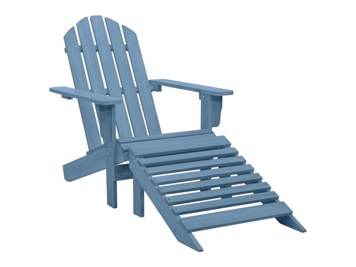 Garden Chair, Garden Chairs Vidaxl Azul Madeira (n/a)