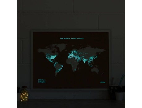 Mapa de Cortiça MISSWOOD Woody Map Fluor Edition