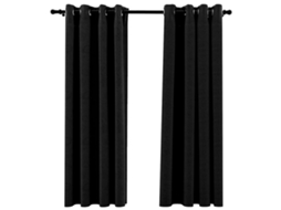 Curtain, Curtains Vidaxl Antracite Tecido (140 X 175 Cm)