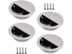 Conjunto de 4 manejos de aço inox para portas S/MARCA