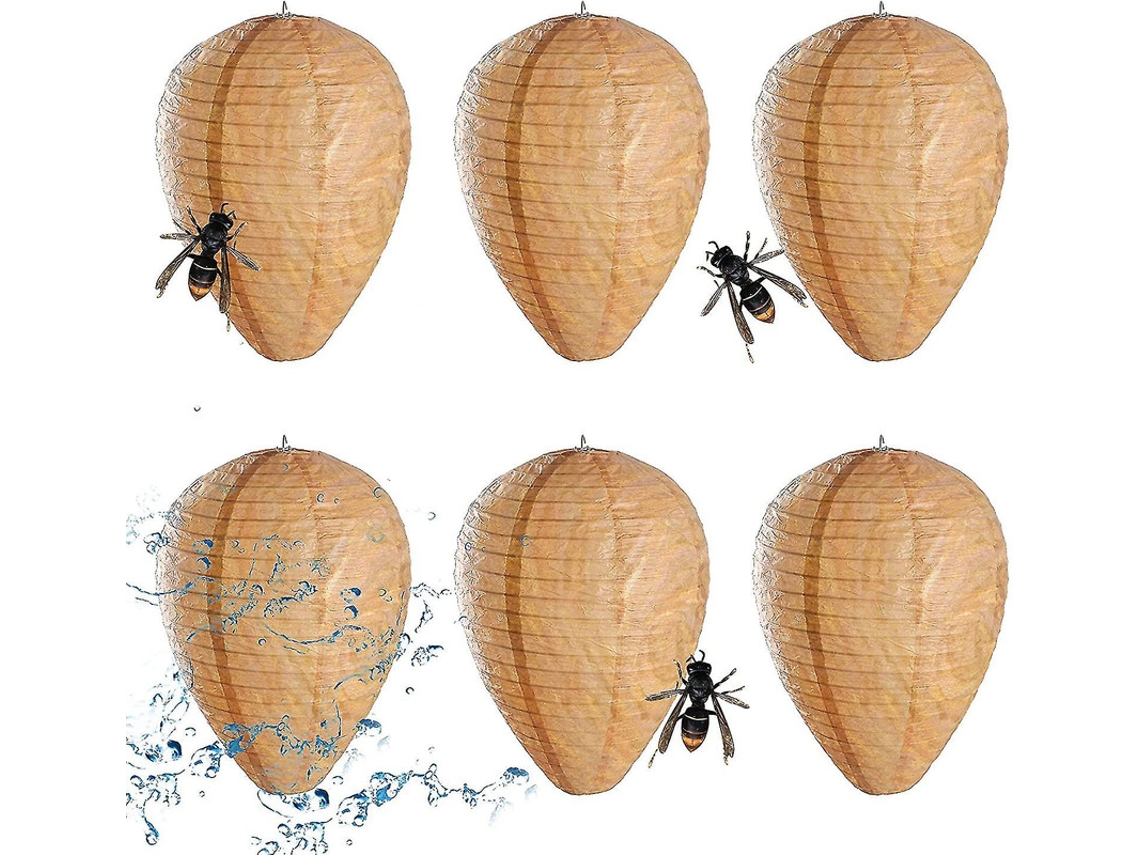 Ninho De Vespa, Ninho Falso De Vespa Pendente De Isqueiro, Papel Natural Não Tóxico, Armadilha Falsa Segura Eficaz. Sygo