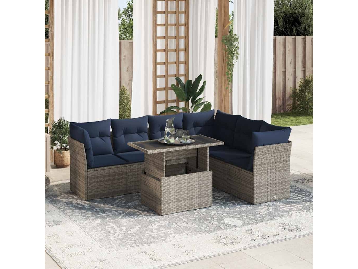 Garden Sofa Set, Garden Sofa Sets Vidaxl Preto Rattan / Vime (n/a)