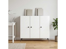 Vidaxl Buffet Branco Brilhante 89 X 34,5 X 80 Cm Derivados De Madeira