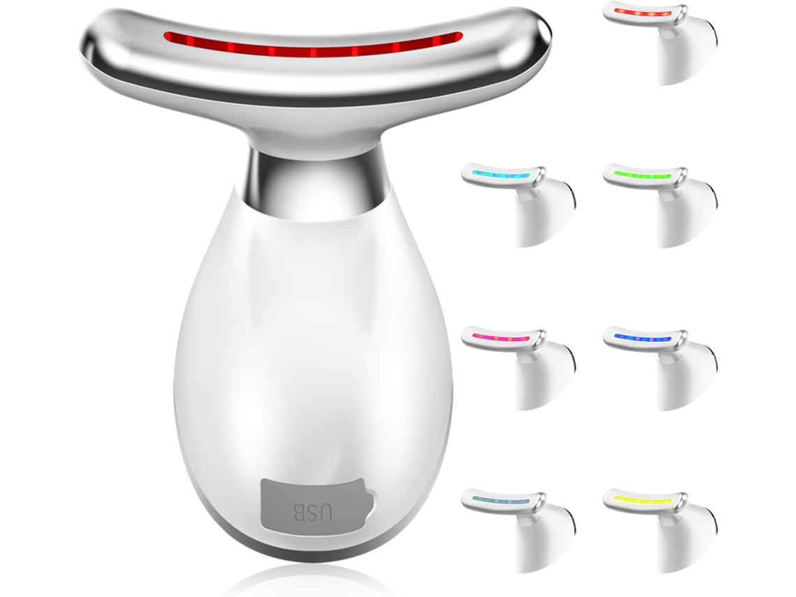 Cores Com Vibração E Calor, Firmeza E Cuidados Para Rosto/pescoço - Branco