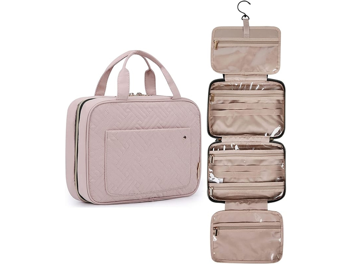 Bolsa De Maquiagem Portátil Com Gancho Impermeável Armazenamento Cosméticos Acessórios Shampoo Recipiente Full-size